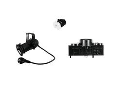 Eurolite Set DIY Par-16 Spot Gu-10 + Adaptateur Multi, 3 Phases, Noir