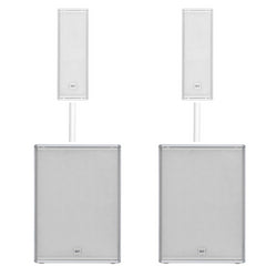 2x RCF NXL 14-A W Active Speaker + 2 x RCF SUB 18AX-W 18" Subwoofer