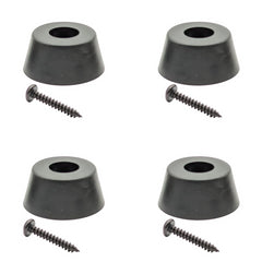 Set of 4 Large Rubber Feet with Steel Washers (Screws included) - 20mm High