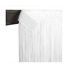 Wentex Rideau à Cordes 6(h)x3(l)m Blanc, avec fermeture auto-agrippante