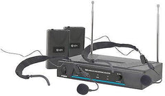 QTX Sound DJ VHF double casque microphone radio sans fil VN2