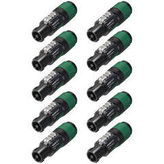 10x Neutrik NL4FXX-WS Speakon 4-poliger Stecker – Ersatz für NL4FX