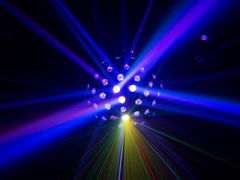 2x Eurolite AKKU B-40 Laser Beam Effect AIR – Battery-Powered Lights with Bags