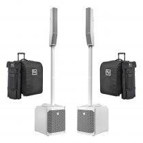 Electro-Voice EVOLVE 30M Portable Column Speaker System, White (Bundle)
