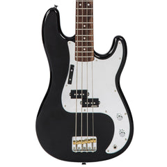 Vintage V4 Bass Guitar - Rocker Black