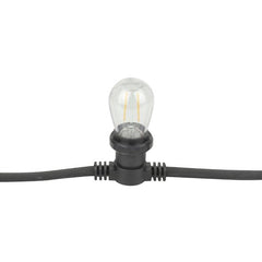 Showgear Festoon Light E27 100cm spacing Black 20m