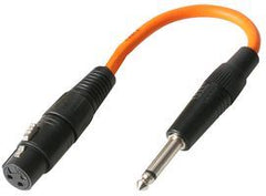 Pulse 3-Pin XLR Socket to 1/4" Mono Jack (Orange)