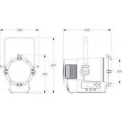 Briteq BTI-THEATRE 6C20 Fresnel IP65 Outdoor 400W RGBALC
