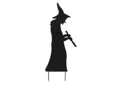 EUROPALMS Silhouette Metal Witch with Spoon, 110cm