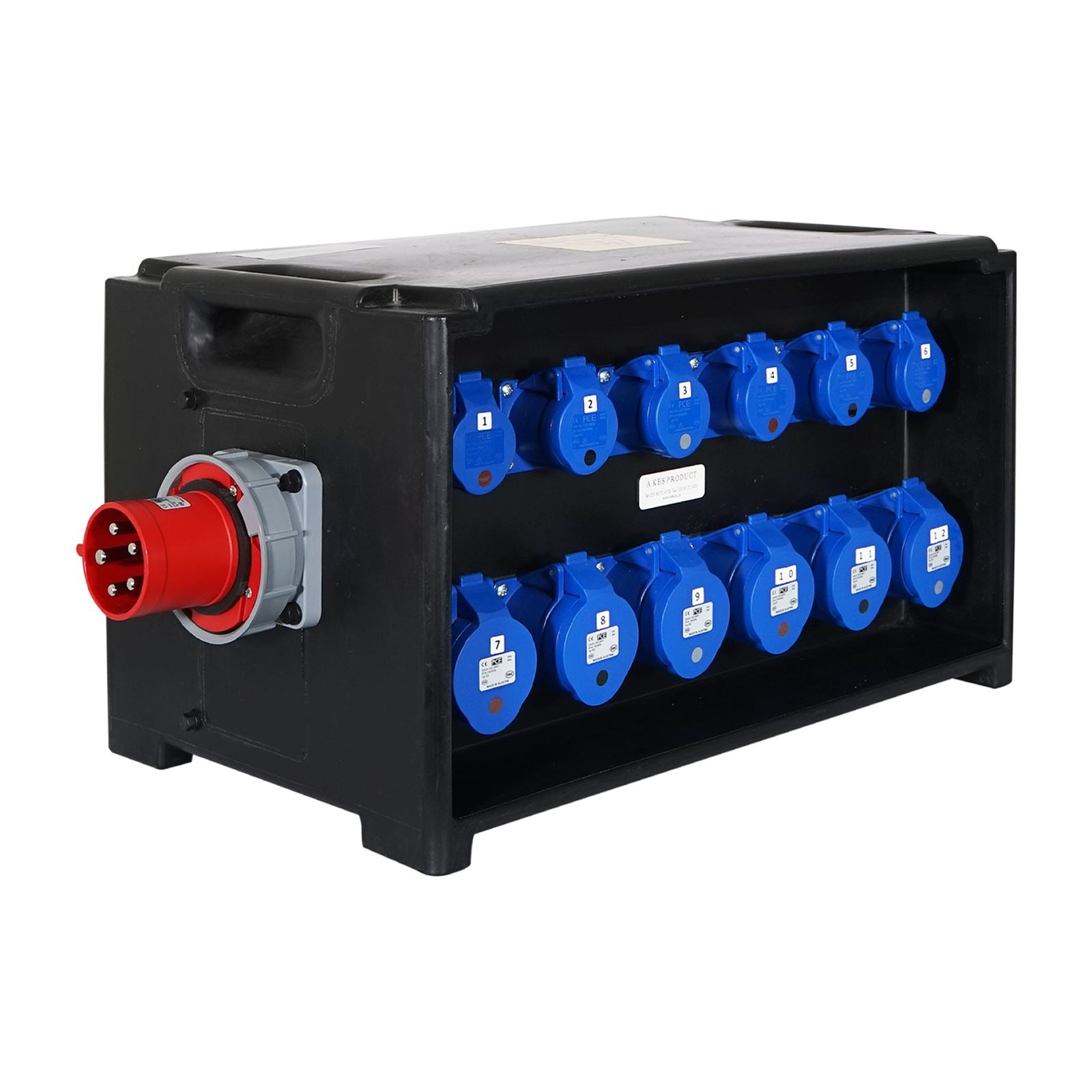 PCE MERZ Distribution Box 63A 3PH RCBO with Pass Thru – Simply Sound ...