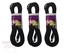 3x Câble QTX DMX / XLR (10m)