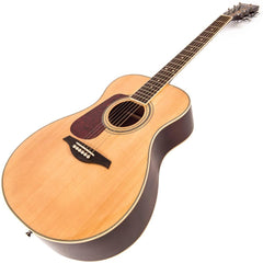 Vintage Left Handed Folk Guitar- Solid Top- Nat