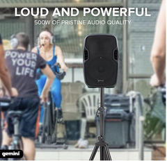 Gemini AS-08TOGO 8" Portable Bluetooth Speaker with Battery