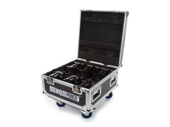 HQ Power LED Battery Wireless Uplighter Set of 6 inc Charging Flightcase