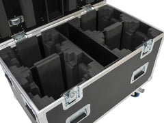 ROADINGER Flightcase HIGHLINE 4x LED IP TMH-H420 WASH