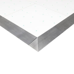 Panneau de piste de danse LEDJ blanc RVB étoilé 2 pieds x 2 pieds (3 côtés)