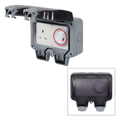 Masterplug IP66 13A Timer-Steckdose (WP23TM24)