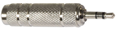 Adaptateur qtx prise stéréo 3,5 mm - prise stéréo 6,3 mm