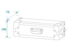 Roadinger Rack Profi 1U 25Cm