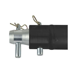 Milos Single Tube 50mm, 100cm Black F Truss with Female Receivers