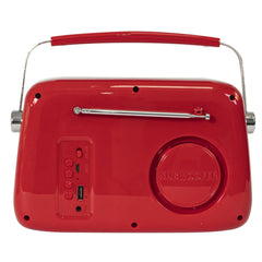Madison FREESOUND-VR40R Tragbares Vintage-Radio mit Bluetooth, USB und FM 30 W