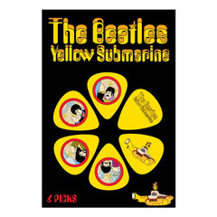 The Beatles Yellow Submarine Picks - Yellow - 6 Pack