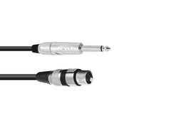 Omnitronic Adapterkabel XLR(F)/Klinke Mono 2M Schwarz