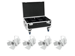 EUROLITE Set 4x LED THA-40PC weiß + Koffer