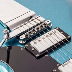 Vintage Vs6 Guitar W/vibrola Tailpiece - Gun Hill Blue