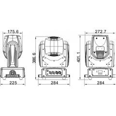 Briteq BT-TRACKER Beam Moving Head HRI-100 Lampe