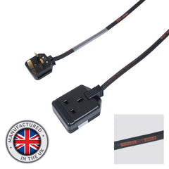 eLumen8 5m 1.5mm 13A Male - 13A 1G Female Extension Cable