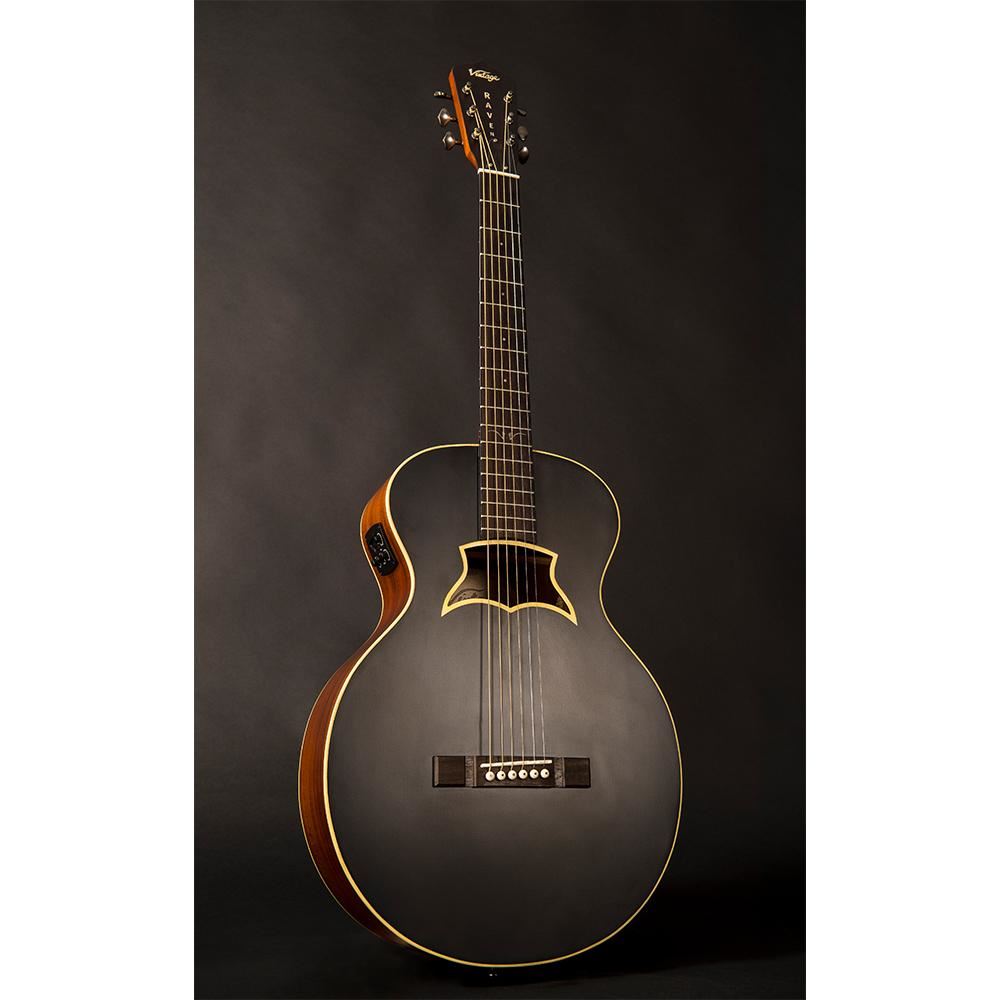 Vintage Raven By Paul Brett Electro Satin Black Simply Sound and Lighting