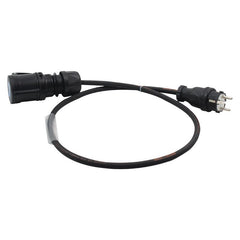 LEDJ Fiche Schuko vers Prise PCE 16A Noir Câble 1m
