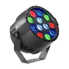 4x Stagg SLT-ECOPAR XS-3 12 x 1W RGBW LED Par Can Uplighter DJ Disco Party Light