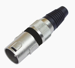 Omnitronic Xlr Plug 3Pin Bk 10X