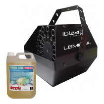 Ibiza LBM10 Bubble Machine Party Kids Play Powerful DJ Disco inc 5L Fluid