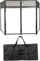 Thor Mobile DJ Foldable Stand with Carry Bag & LED 1M Light Bar Uplighter
