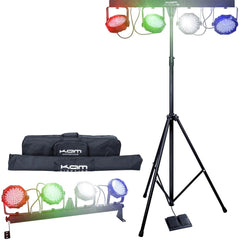 Kam LED PartyBar V2 inc Stand, Carry Bag, Controller