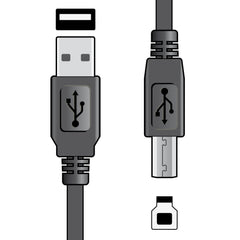 AV:Link fiche USB 2.0 type A vers câble de fiche type B 1,5 m
