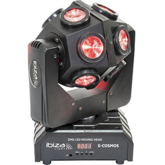 Ibiza Light E-Cosmos Retro LED DJ Lichteffekt Moving Head inkl. Flightcase Bundle
