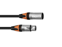 Psso Xlr Cable Col 3Pin 3M Bk Neutrik