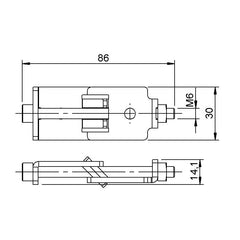 Athletic Spider Stage Deck Clamp