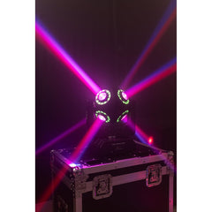 2x Ibiza Saturne DMX Moving Head Revolving Disco Ball Light Effect