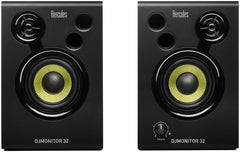 Hercules DJMonitor 42 Speaker Pair DJ Studio Recording Sound System 80W