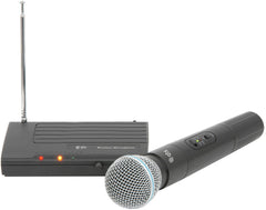 QTX VH45B VHF Wireless Microphone Handheld Radio 174.50 Compact DJ Disco Karaoke
