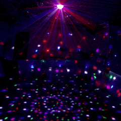 Soundsation CB-630 6 x 3 W LED-Kristallkugel-Licht mit neuem Muster, Spiegelkugel-Effekt, mit MP3-Player + Fernbedienung