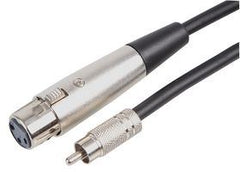 Pro Signal XLR Female 3P to RCA Phono Male Lead Cable 3M DJ Disco