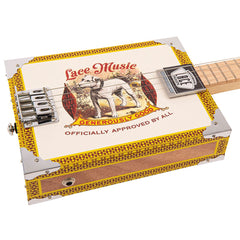 Lace Electric Cigar Box Guitar - Pero Pup - 4 String