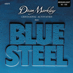 Dean Markley Blue Steel Bass Guitar Strings Med Light 4str 45-105
