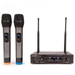 Kam KWM1932 Dual UHF Radio Microphone Handheld Wireless System Karaoke DJ